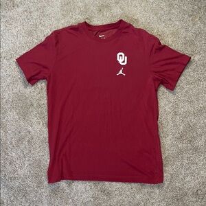 Nike Dri-Fit Oklahoma Sooners Jordan Crimson Short Sleeve T-Shirt